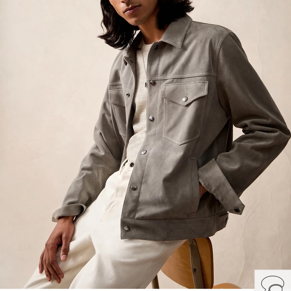 Todd Snyder Italian Suede Snap Dylan Jacket  (Never Worn)